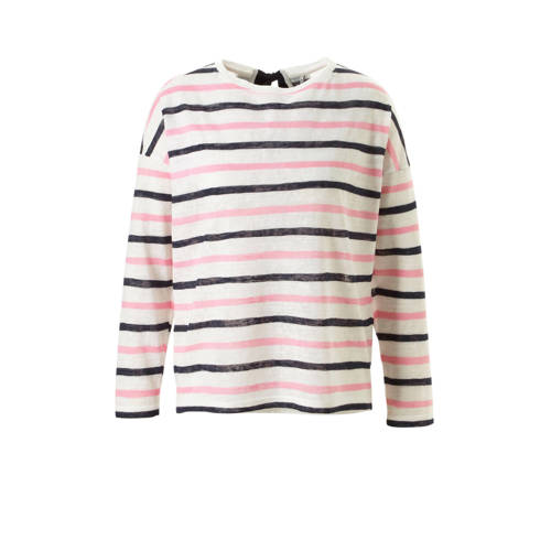 Only Gestreepte Top Met Strikdetail only kopen in de aanbieding