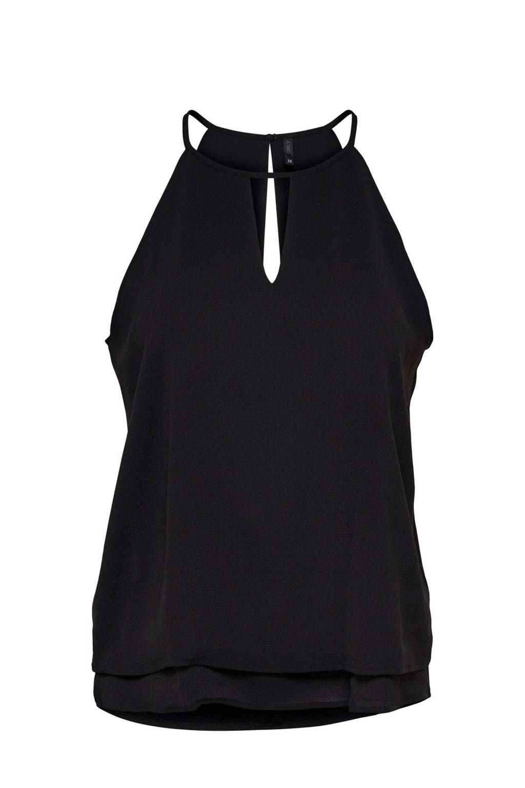 ONLY mouwloze top zwart, Zwart