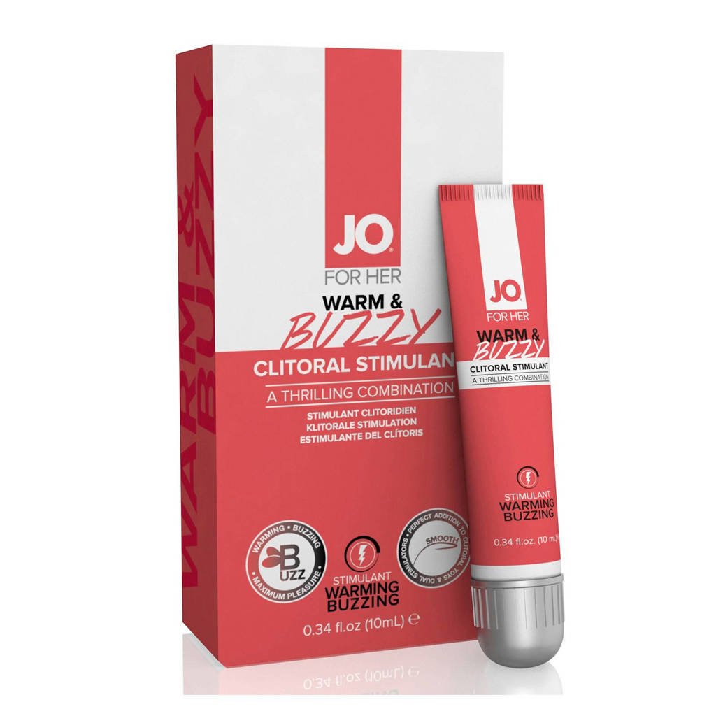 System JO For Her stimulerende clitoris gel - Warm & Buzzy, Transparant