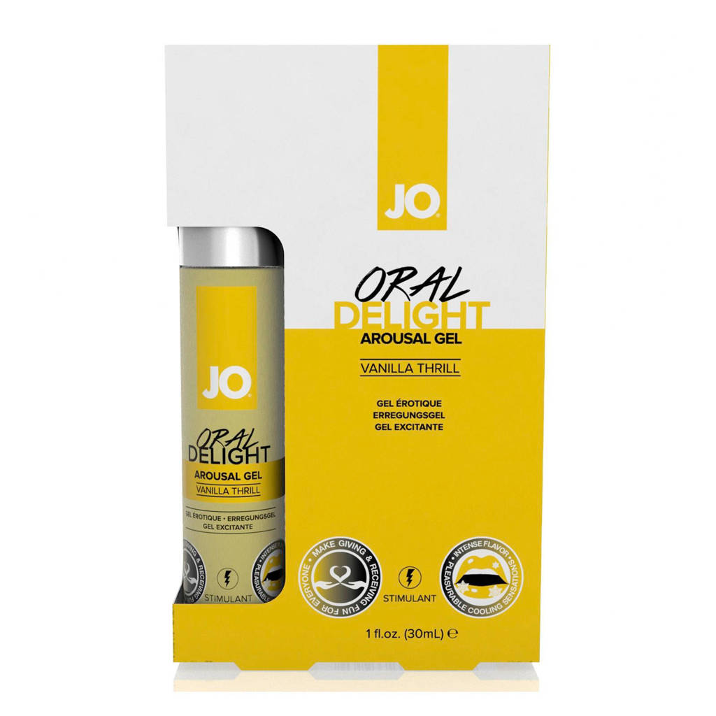 System JO Oral Delight Arousal gel - vanille, Transparant