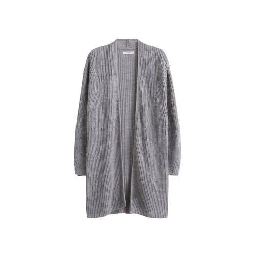 Mango Grofgebreide Geribbelde Vest Rood mango kopen in de aanbieding