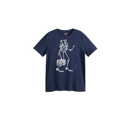 Mango Man Andre T Shirt Met Print Marine mango man kopen in de aanbieding Mango Man Andre T Shirt Met Print Marine mango man kopen in de aanbieding