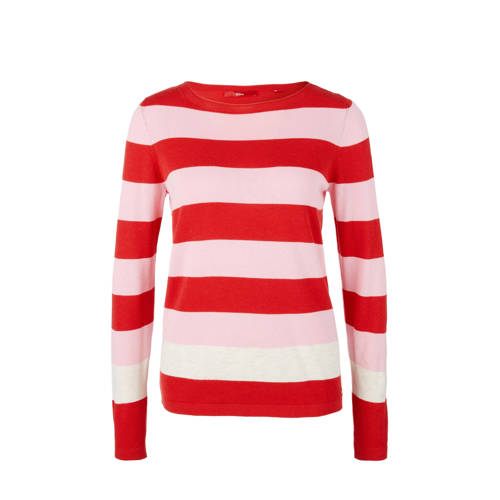 Soliver Gestreepte Trui Rood soliver kopen in de aanbieding Soliver Gestreepte Trui Rood soliver kopen in de aanbieding