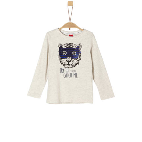 Soliver Longsleeve Met Omkeerbare Pailetten Ecru soliver kopen in de aanbieding Soliver Longsleeve Met Omkeerbare Pailetten Ecru soliver kopen in de aanbieding