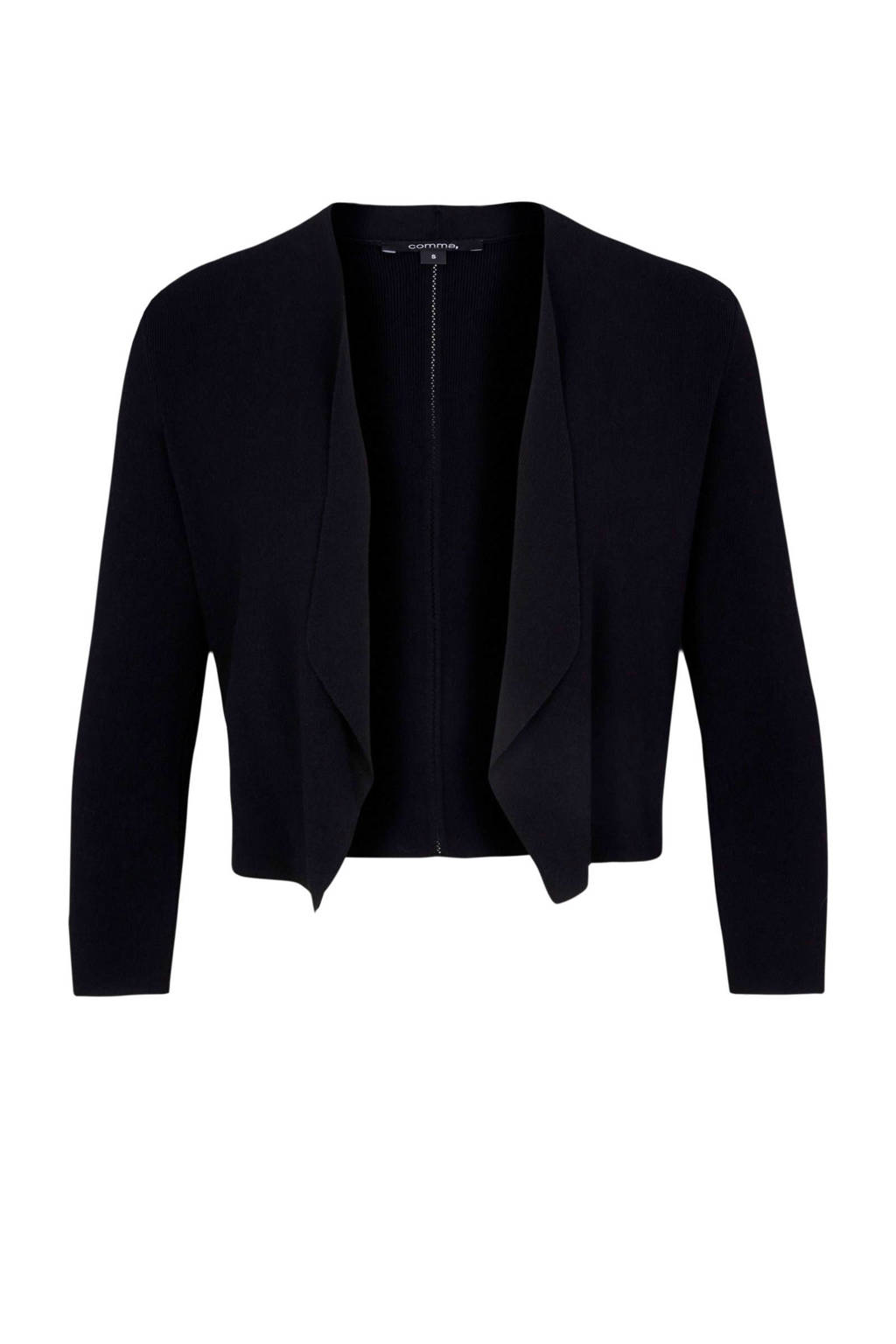 comma bolero vest zwart, Zwart
