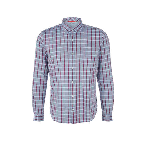 Soliver Geruit Regular Fit Overhemd Blauw soliver kopen in de aanbieding Soliver Geruit Regular Fit Overhemd Blauw soliver kopen in de aanbieding