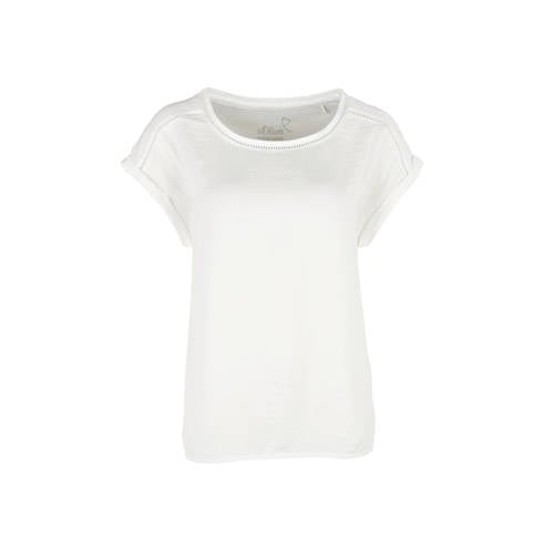 Soliver T Shirt Ecru soliver kopen in de aanbieding