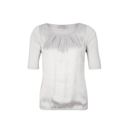 Comma Casual Identity Top Met Plooidetails Lichtgrijs comma casual identity kopen in de aanbieding Comma Casual Identity Top Met Plooidetails Lichtgrijs comma casual identity kopen in de aanbieding