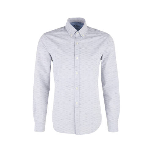 Soliver Regular Fit Overhemd Met Print Lichtblauw soliver kopen in de aanbieding Soliver Regular Fit Overhemd Met Print Lichtblauw soliver kopen in de aanbieding