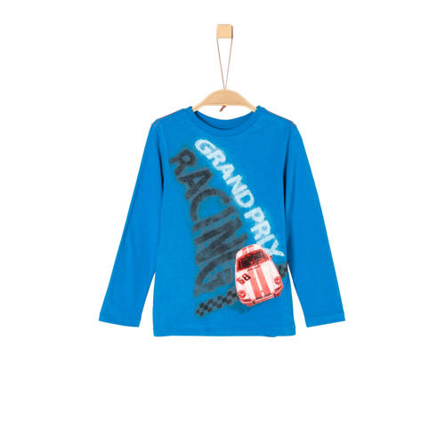 Soliver Longsleeve Met Tekst Blauw soliver kopen in de aanbieding Soliver Longsleeve Met Tekst Blauw soliver kopen in de aanbieding