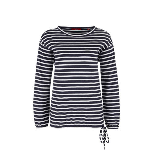 Soliver Gestreept T Shirt Blauw soliver kopen in de aanbieding