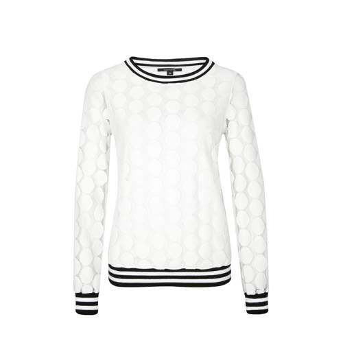 Comma Top Met Mesh Wit comma kopen in de aanbieding Comma Top Met Mesh Wit comma kopen in de aanbieding