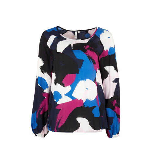 Qs Designed By Top Met All Over Print Blauw qs designed by kopen in de aanbieding Qs Designed By Top Met All Over Print Blauw qs designed by kopen in de aanbieding