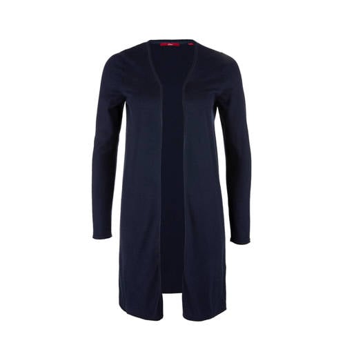 Soliver Lang Vest Met Wol Donkerblauw soliver kopen in de aanbieding