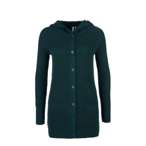 Qs Designed By Vest Met Capuchon Groen qs designed by kopen in de aanbieding