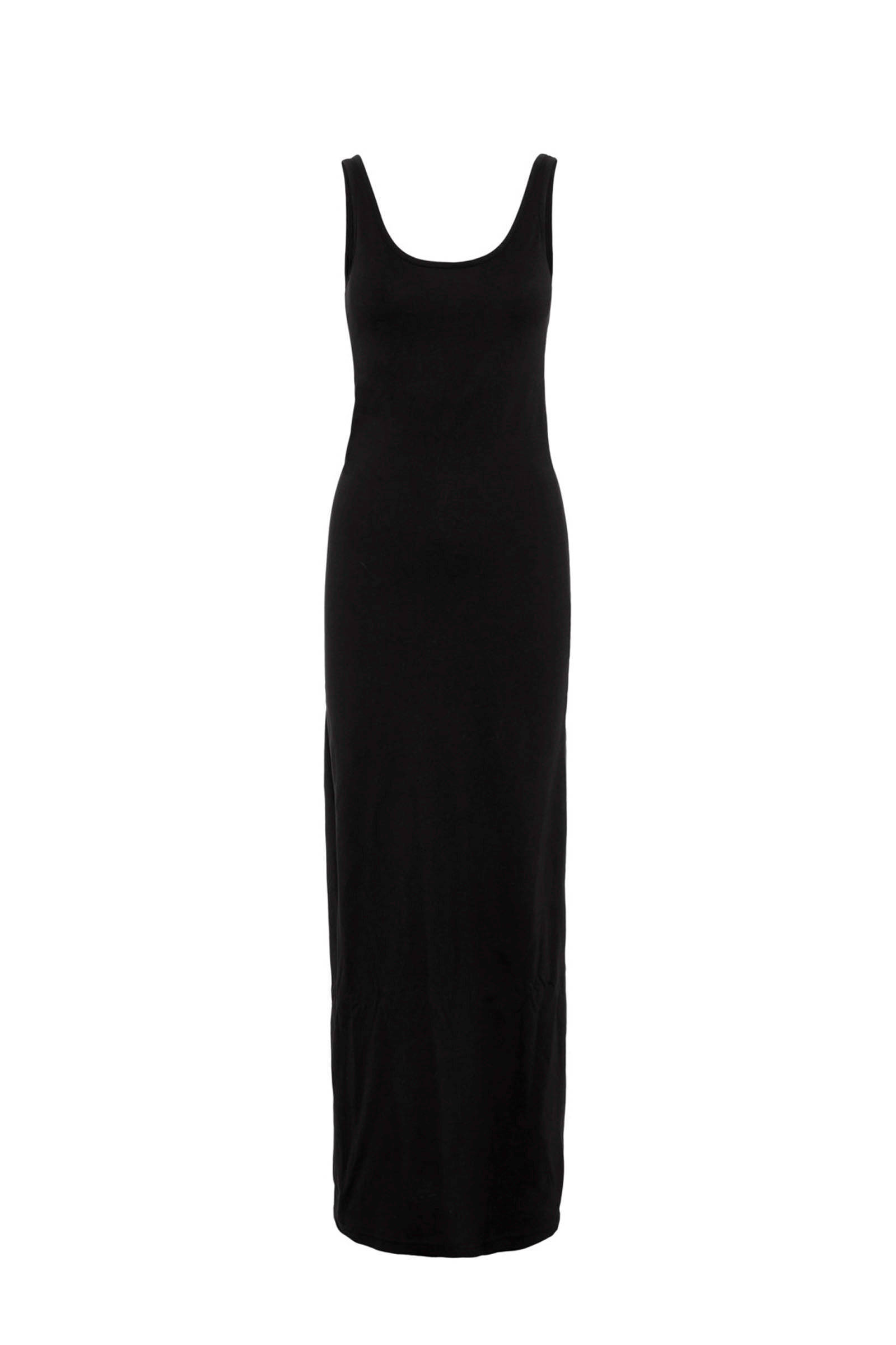 VERO MODA maxi jurk VMNANNA SL ANCLE DRESS GA NOOS met biologisch katoen zwart online kopen