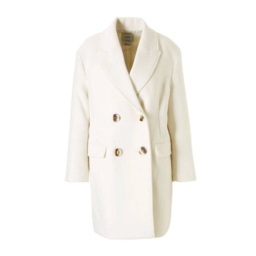 Mango Coat Van Wol Ecru mango kopen in de aanbieding Mango Coat Van Wol Ecru mango kopen in de aanbieding