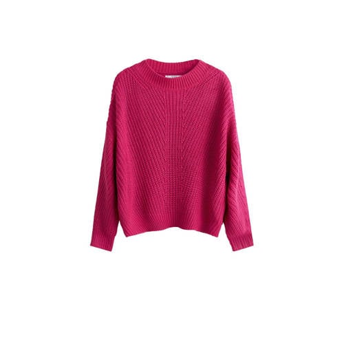 Mango Gebreide Trui Met Ajour Donker Roze mango kopen in de aanbieding Mango Gebreide Trui Met Ajour Donker Roze mango kopen in de aanbieding
