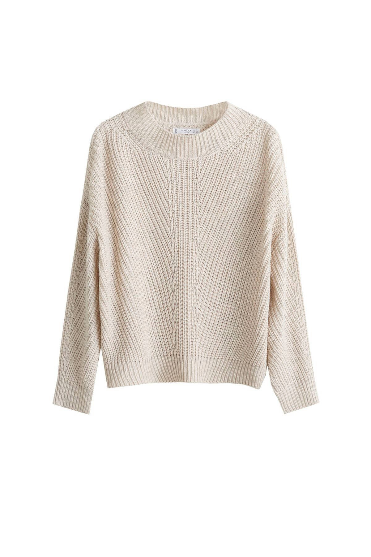 Mango gebreide trui met ajour beige | wehkamp Mango ajour trui beige | wehkamp