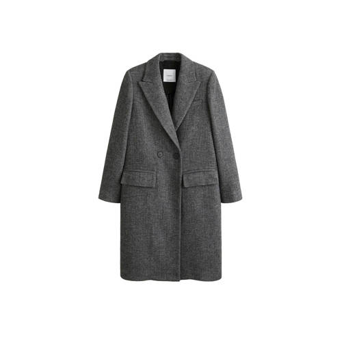 Mango Coat Met Wol Zwart Visgraat mango kopen in de aanbieding Mango Coat Met Wol Zwart Visgraat mango kopen in de aanbieding