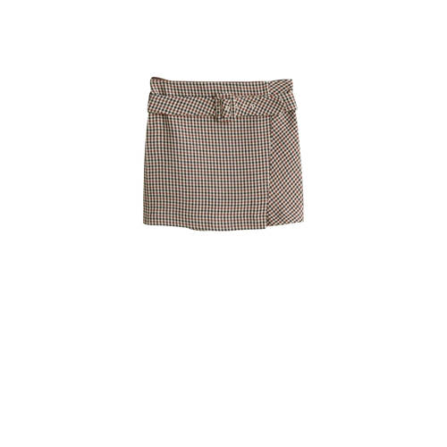 Mango Minirok Met Ruit Dessin Koper mango kopen in de aanbieding