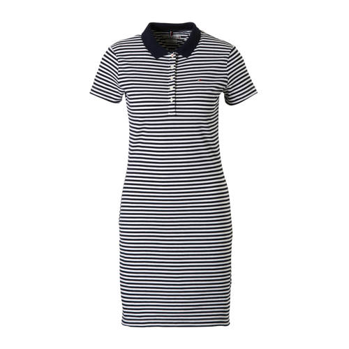 Tommy Hilfiger Gestreepte Slim Fit Jurk tommy hilfiger kopen in de aanbieding