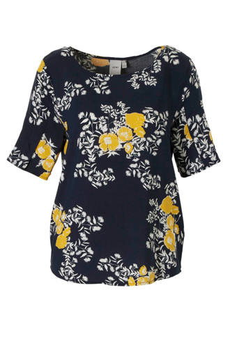 top met bloemenprint