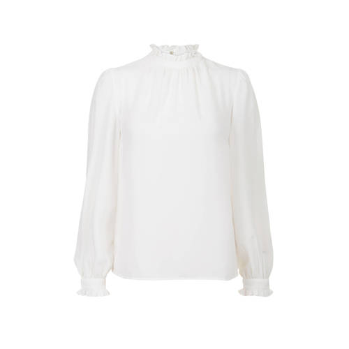 Promiss Blouse Met Ruches Wit promiss kopen in de aanbieding