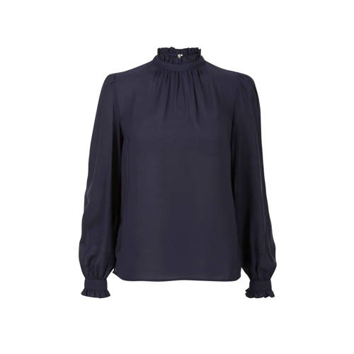 Promiss Top Met Ruches Blauw promiss kopen in de aanbieding Promiss Top Met Ruches Blauw promiss kopen in de aanbieding