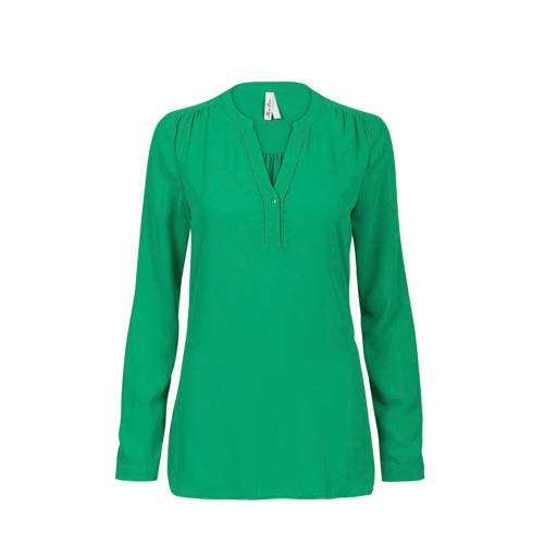 Miss Etam Regulier Blouse Met Plooi Details Groen miss etam kopen in de aanbieding
