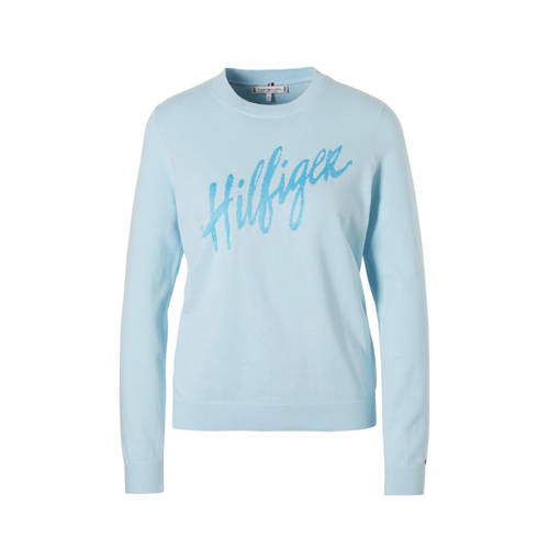 Tommy Hilfiger Trui Met Logo Lichtblauw tommy hilfiger kopen in de aanbieding Tommy Hilfiger Trui Met Logo Lichtblauw tommy hilfiger kopen in de aanbieding