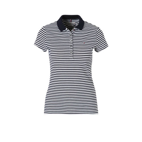 Tommy Hilfiger Gestreepte Polo Blauw tommy hilfiger kopen in de aanbieding
