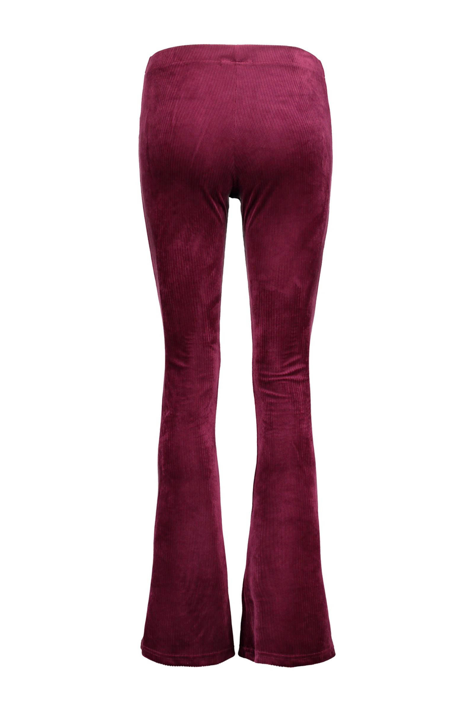 ribstof flared pants