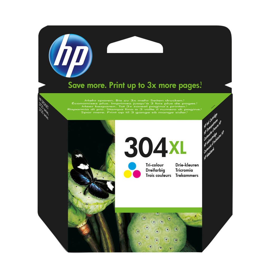HP HP 304 XL INK CO inktcartridge (kleuren), Geel, Cyaan en Magenta