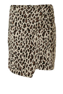 jersey rok in wikkellook met panter dessin