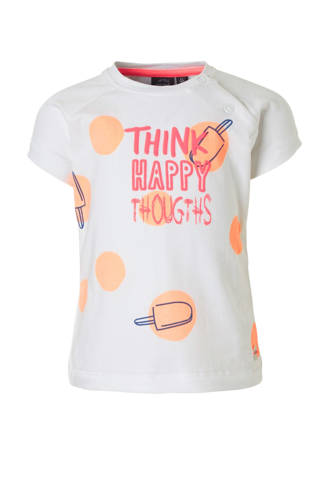 T-shirt met print wit