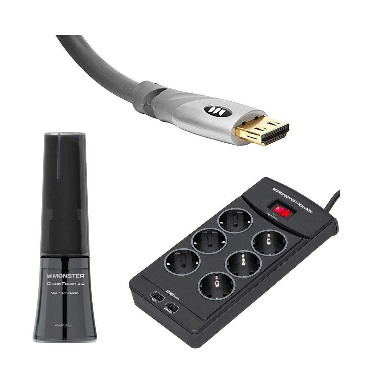pomp Immuniteit huurder Monster HDMI kabel + Stekkerdoos + Reinigingsmiddel bundel | wehkamp