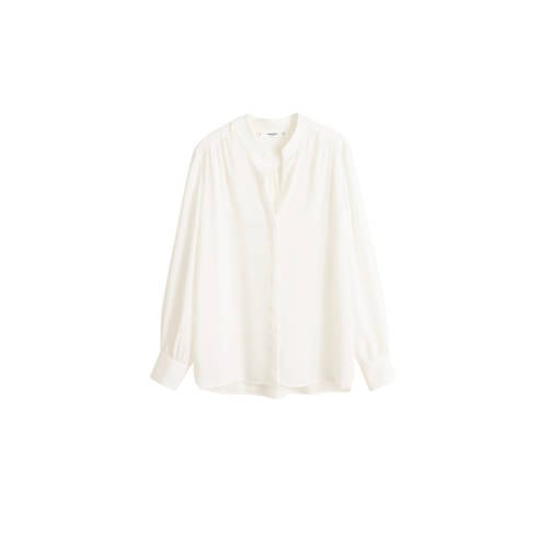 Mango Blouse Van Chiffon Wit mango kopen in de aanbieding Mango Blouse Van Chiffon Wit mango kopen in de aanbieding