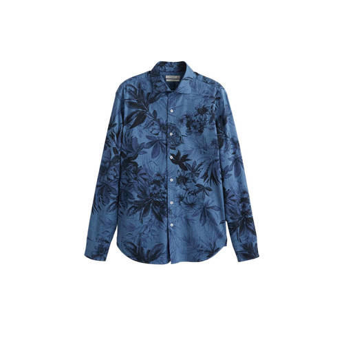 Mango Man Slim Fit Overhemd Met Print Donkerblauw mango man kopen in de aanbieding Mango Man Slim Fit Overhemd Met Print Donkerblauw mango man kopen in de aanbieding