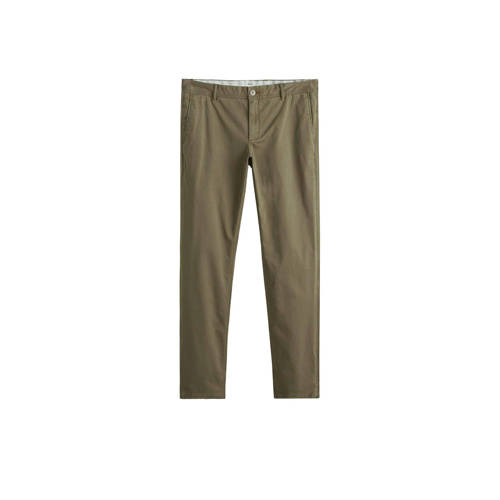 Mango Man Slim Fit Chino Kaki mango man kopen in de aanbieding