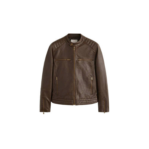 Mango Man Imitatieleren Jack Donkerbruin mango man kopen in de aanbieding Mango Man Imitatieleren Jack Donkerbruin mango man kopen in de aanbieding