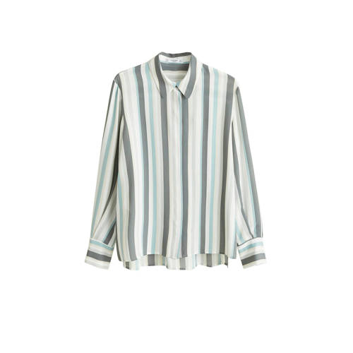 Mango Overhemd Met Streep Dessin Ecru mango kopen in de aanbieding Mango Overhemd Met Streep Dessin Ecru mango kopen in de aanbieding