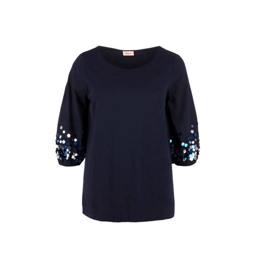 Triangle T Shirt Met Ballonmouwen Zwart triangle kopen in de aanbieding Triangle T Shirt Met Ballonmouwen Zwart triangle kopen in de aanbieding
