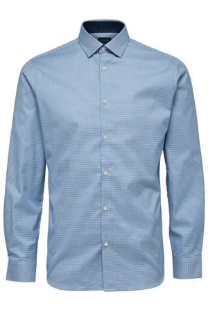 regular fit overhemd SLHNEW-MARK blauw