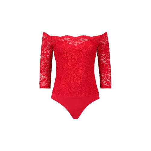 Coolcat Off Shoulder Body Rood coolcat kopen in de aanbieding