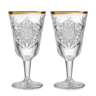 Hobstar wijnglas (Ø18,1 cm) (set van 2)