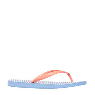 teenslippers oranje/blauw