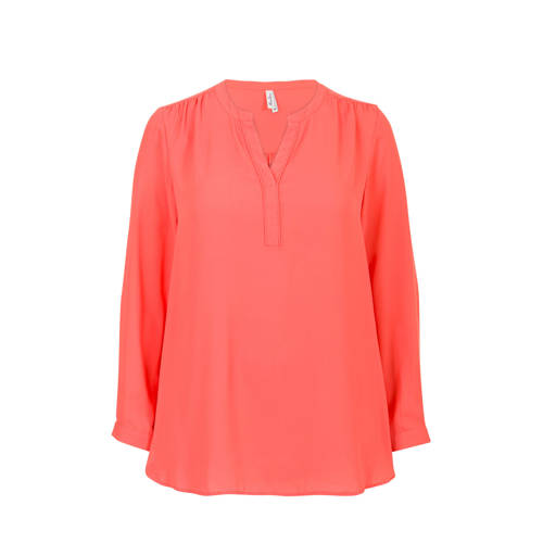 Miss Etam Plus Top Koraalrood miss etam kopen in de aanbieding