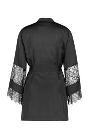 thumbnail: Hunkemöller kimono met kant zwart