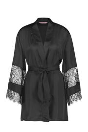 thumbnail: Hunkemöller kimono met kant zwart
